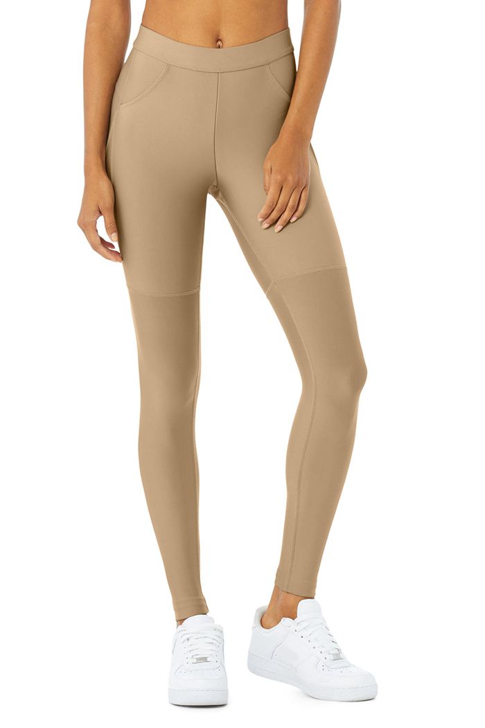 Alo Yoga High-Midja 4 Pocket Utility Leggings Dam Bruna | 2951034-SD