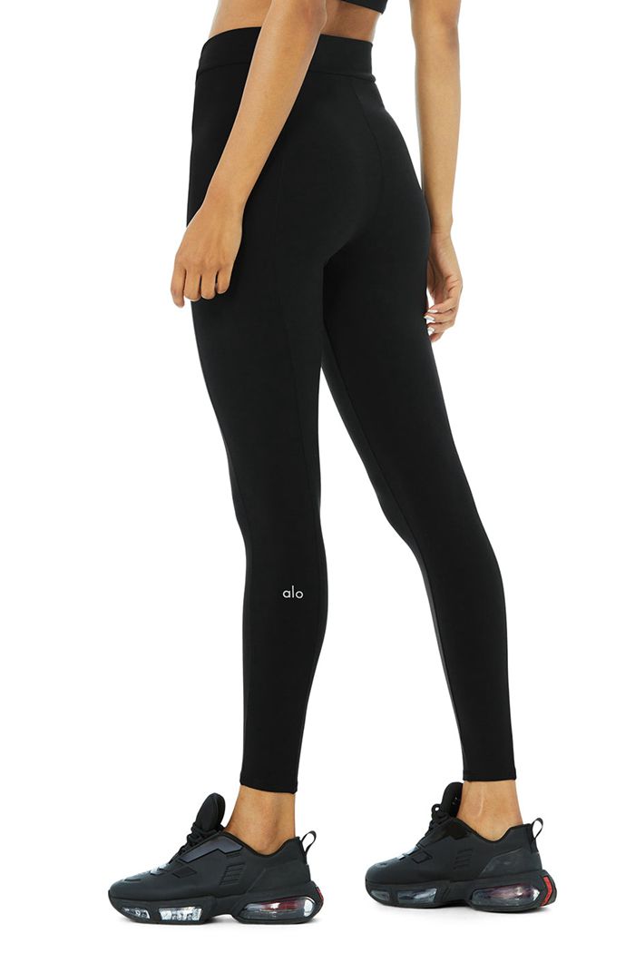 Alo Yoga High-Midja 7/8 Visionary Leggings Dam Svarta | 9421573-UA