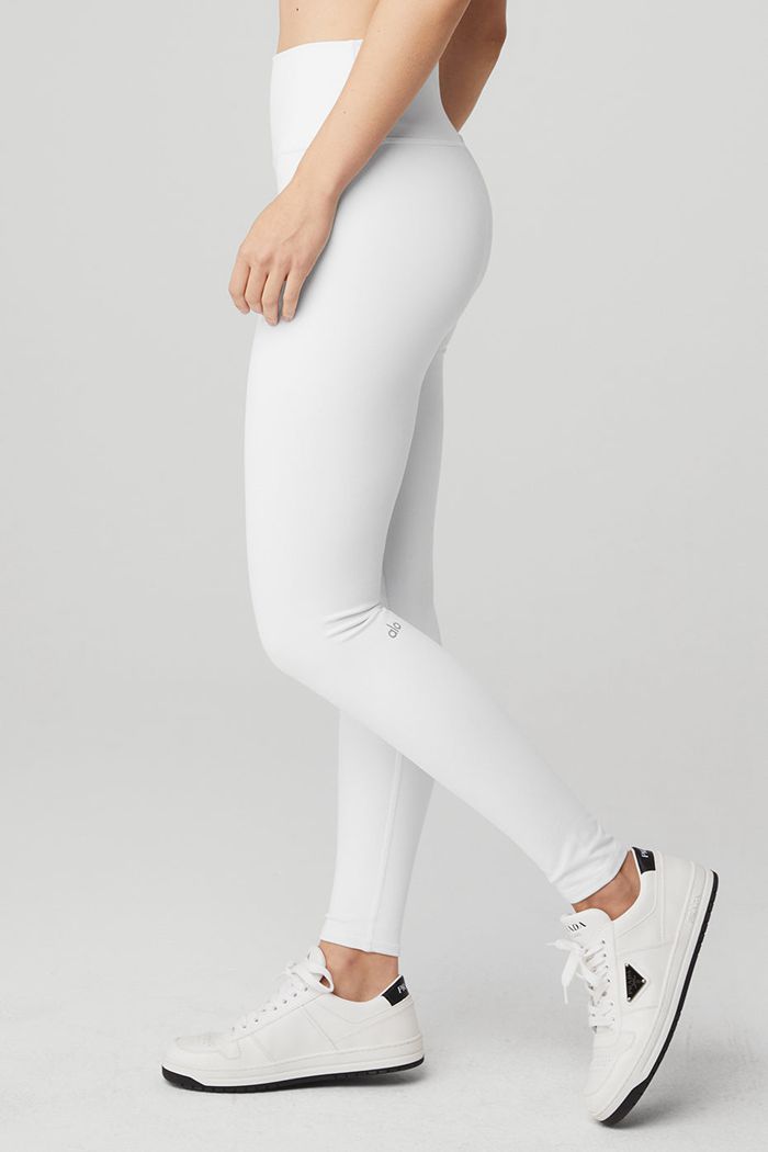 Alo Yoga High-Midja Airbrush Leggings Dam Vita | 2389057-TA