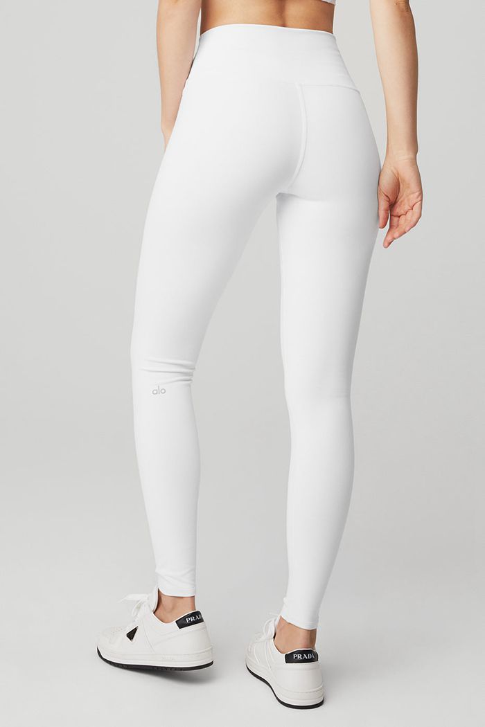 Alo Yoga High-Midja Airbrush Leggings Dam Vita | 2389057-TA