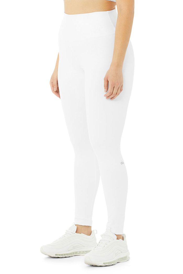 Alo Yoga High-Midja Airbrush Leggings Dam Vita | 2389057-TA