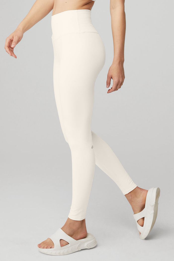 Alo Yoga High-Midja Airbrush Leggings Dam Vita | 6524301-OQ