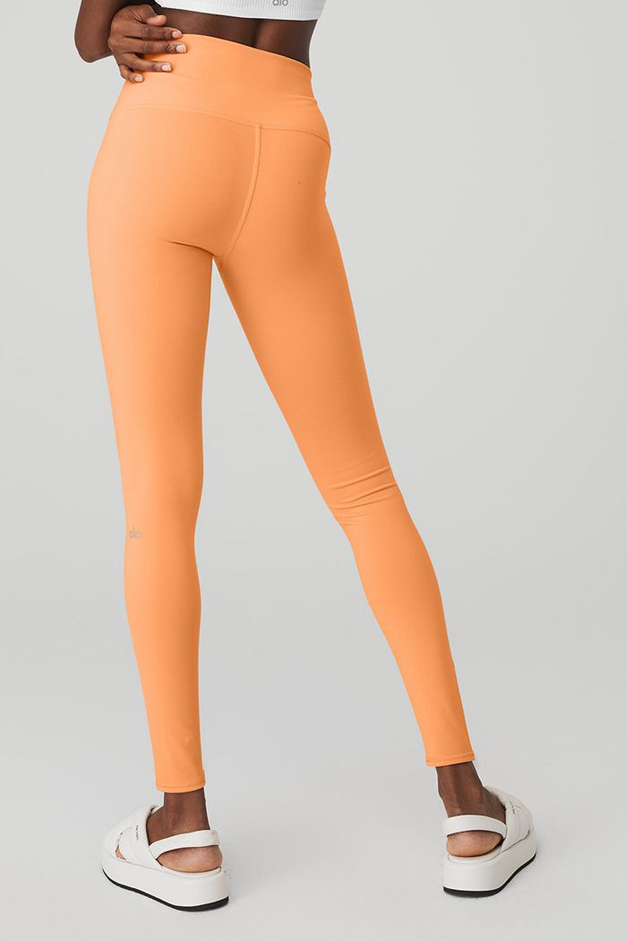 Alo Yoga High-Midja Airbrush Leggings Dam Orange | 8123906-CW