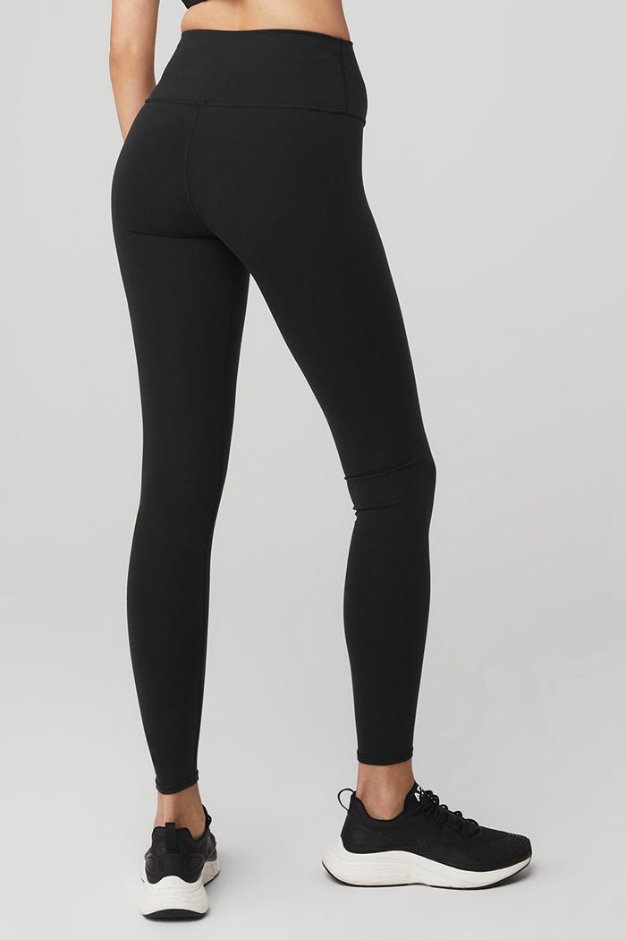 Alo Yoga High-Midja Airbrush Leggings Dam Svarta | 8215374-VG