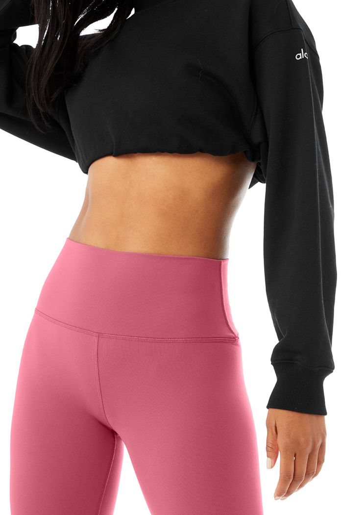 Alo Yoga High-Midja Airbrush Leggings Dam Lila | 8429360-UQ