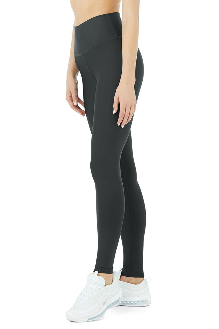 Alo Yoga High-Midja Airlift Leggings Dam Mörkgrå | 2184096-CP