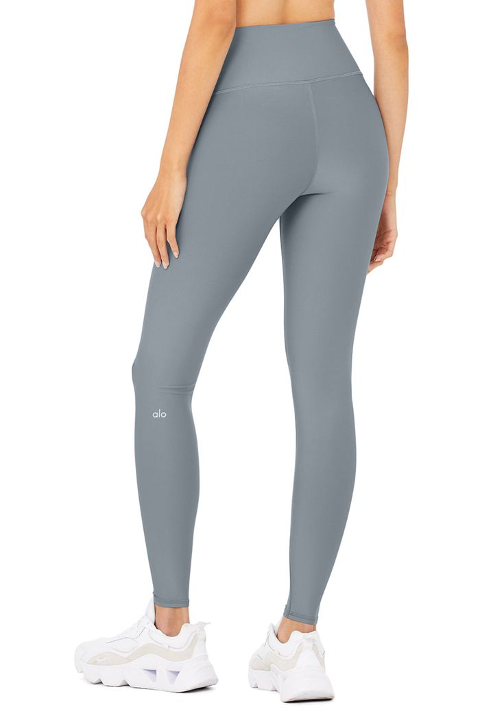 Alo Yoga High-Midja Airlift Leggings Dam Grå | 3608597-WH