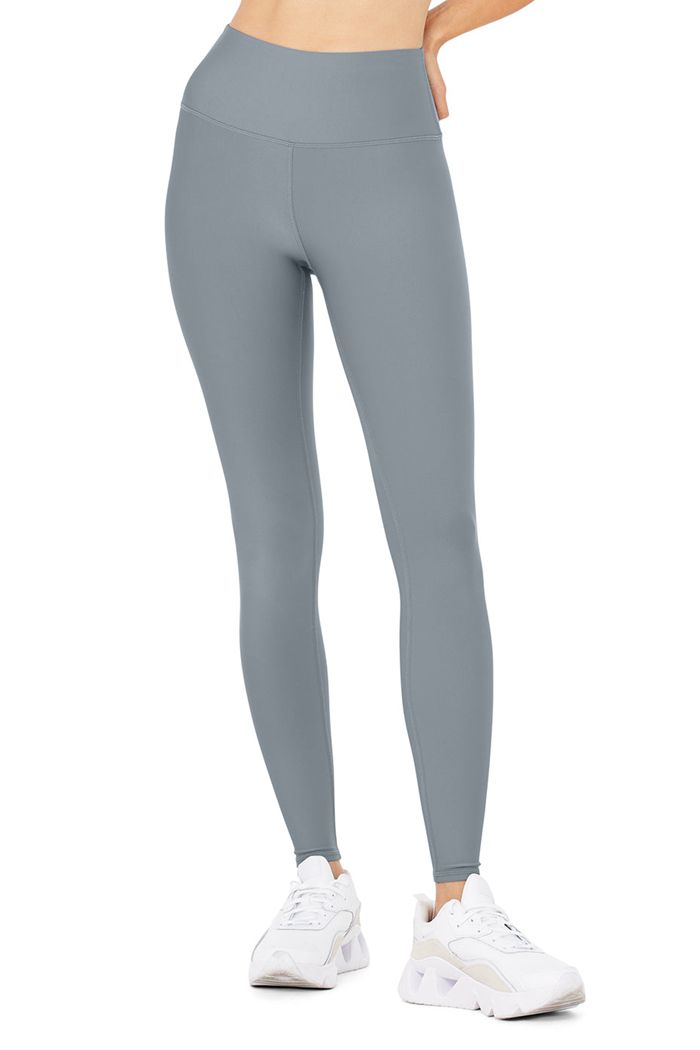 Alo Yoga High-Midja Airlift Leggings Dam Grå | 3608597-WH