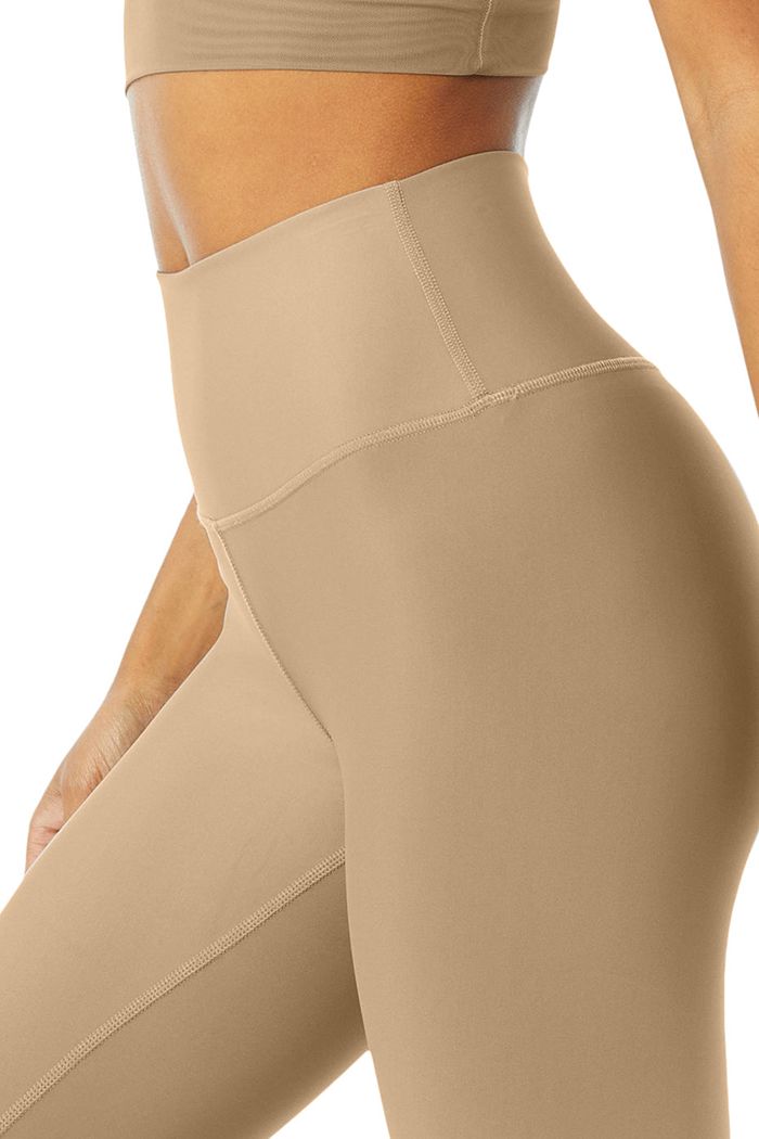 Alo Yoga High-Midja Airlift Leggings Dam Bruna | 6382140-ML