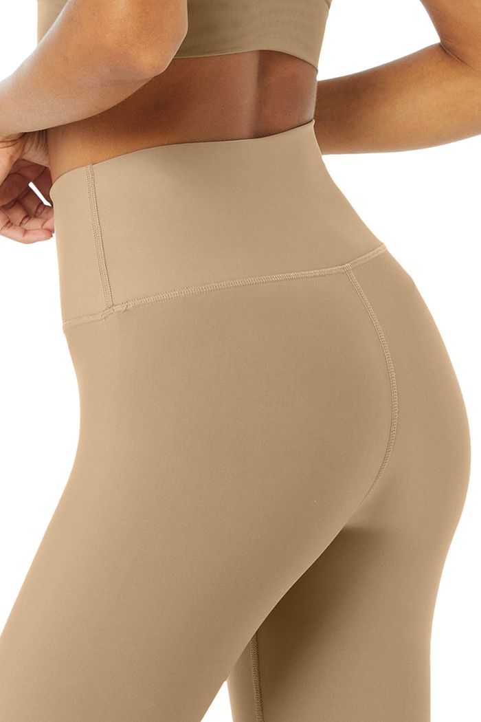 Alo Yoga High-Midja Airlift Leggings Dam Bruna | 6382140-ML