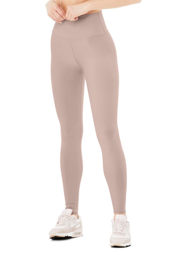 Alo Yoga High-Midja Airlift Leggings Dam Rosa | 9862451-XF