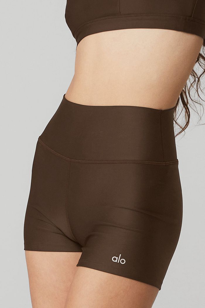 Alo Yoga High-Midja Airlift Short Dam Svarta | 8620794-FS