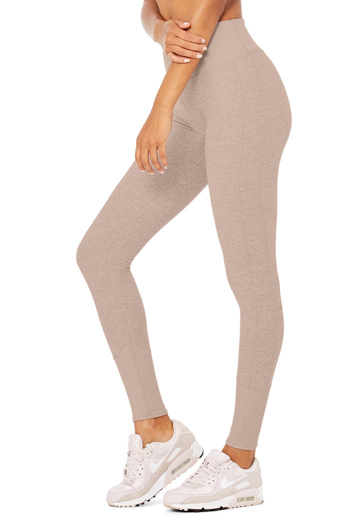 Alo Yoga High-Midja Alosoft Lounge Leggings Dam Rosa | 8906524-ZH