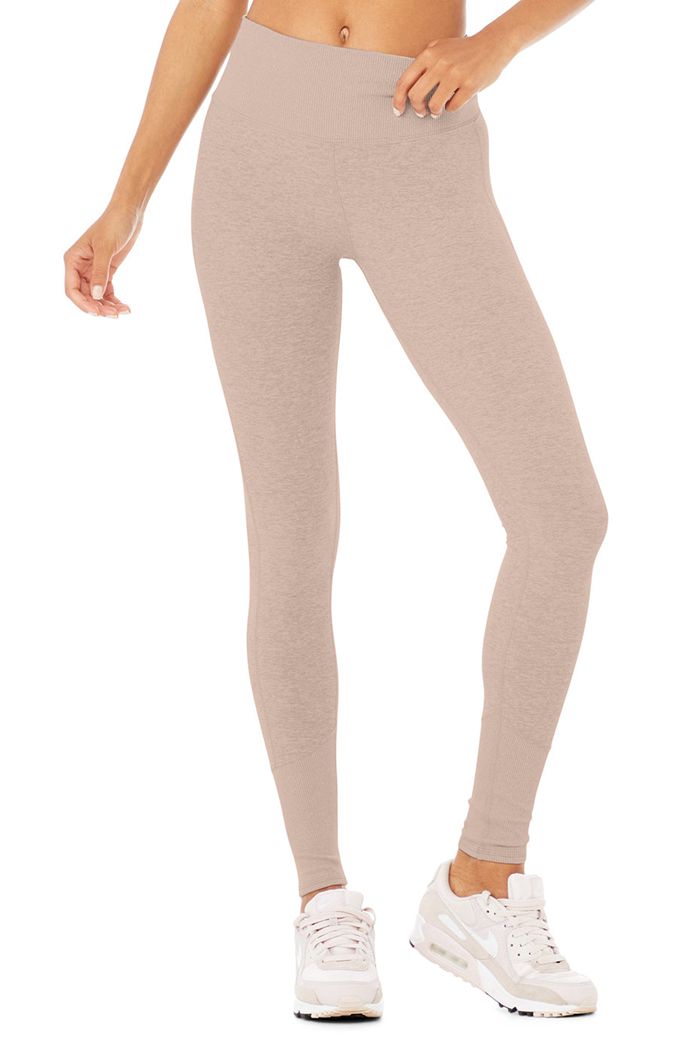 Alo Yoga High-Midja Alosoft Lounge Leggings Dam Rosa | 8906524-ZH