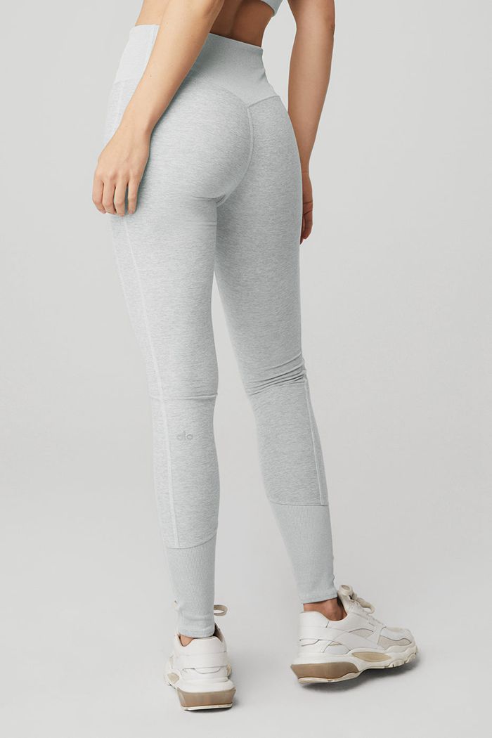 Alo Yoga High-Midja Alosoft Lounge Leggings Dam Grå | 9256384-XP