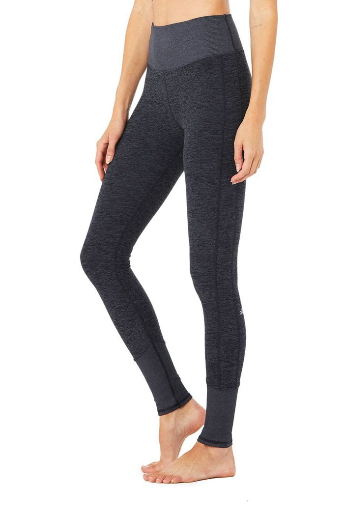 Alo Yoga High-Midja Alosoft Lounge Leggings Dam Marinblå | 9786351-AX