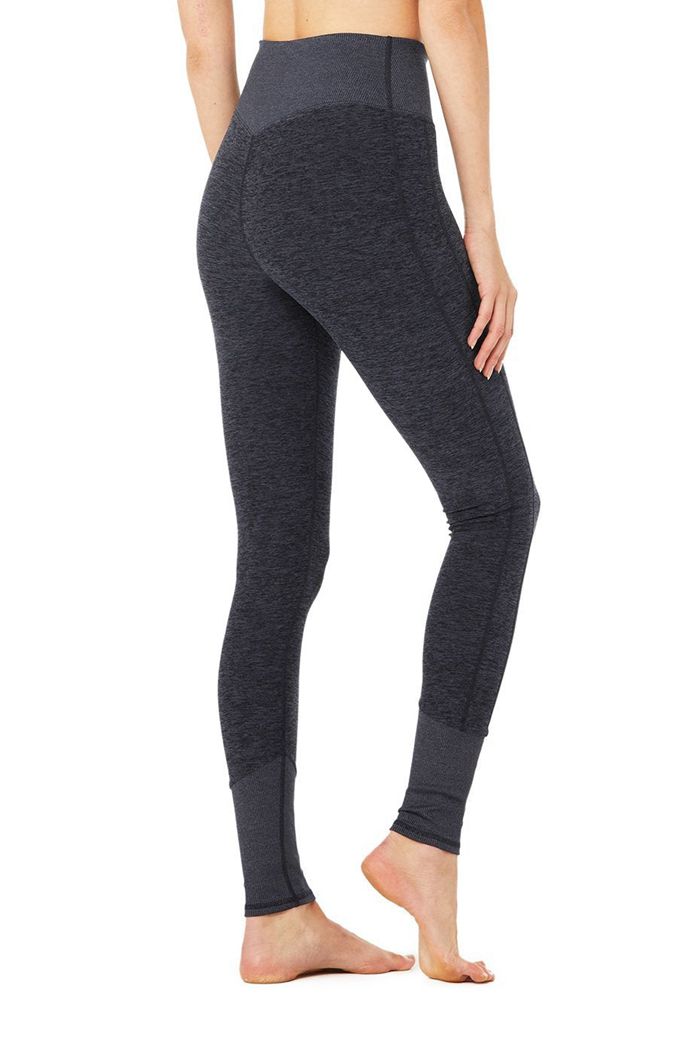 Alo Yoga High-Midja Alosoft Lounge Leggings Dam Marinblå | 9786351-AX