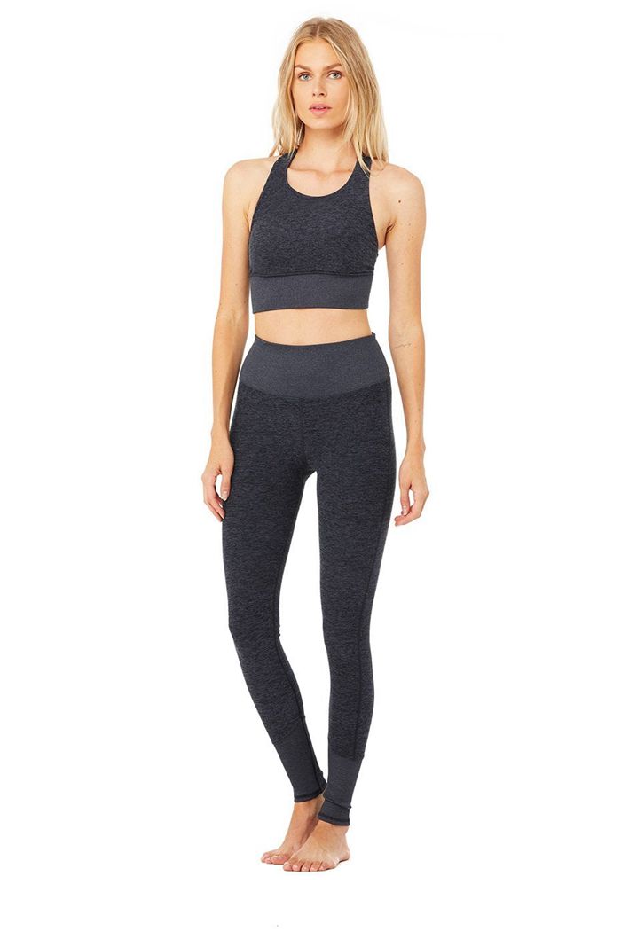 Alo Yoga High-Midja Alosoft Lounge Leggings Dam Marinblå | 9786351-AX