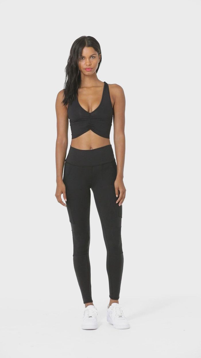 Alo Yoga High-Midja Cargo Leggings Dam Mörkgrå | 2517380-IH