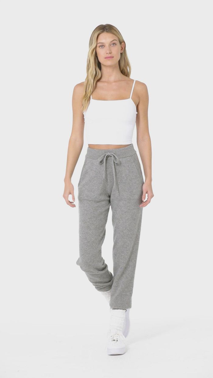 Alo Yoga High-Midja Cashmere Jet Set Byxor Dam Grå | 1473925-MC