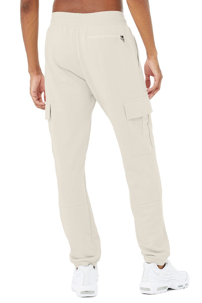 Alo Yoga Highline Cargo Sweat Byxor Herr Beige | 1460739-OU