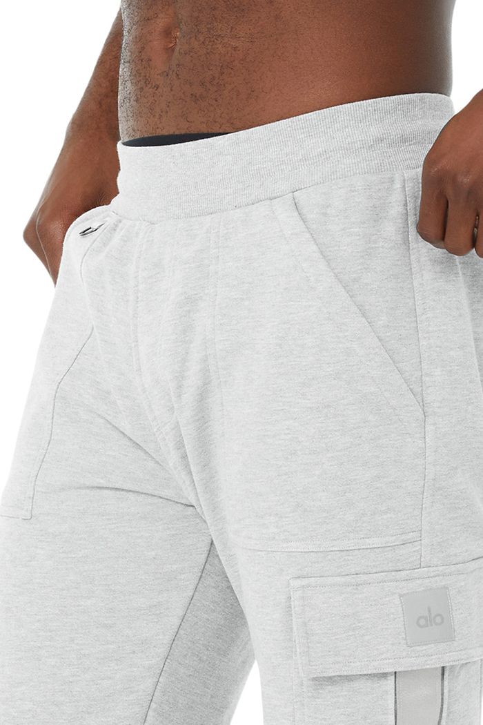 Alo Yoga Highline Cargo Sweat Byxor Herr Grå | 5467032-OT