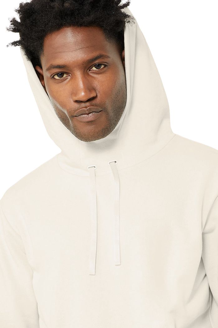 Alo Yoga Highline Hoodie Herr Beige | 6973582-HE