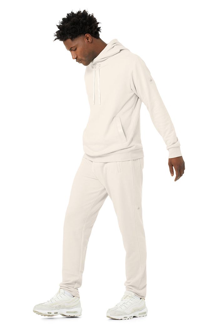 Alo Yoga Highline Hoodie Herr Beige | 6973582-HE