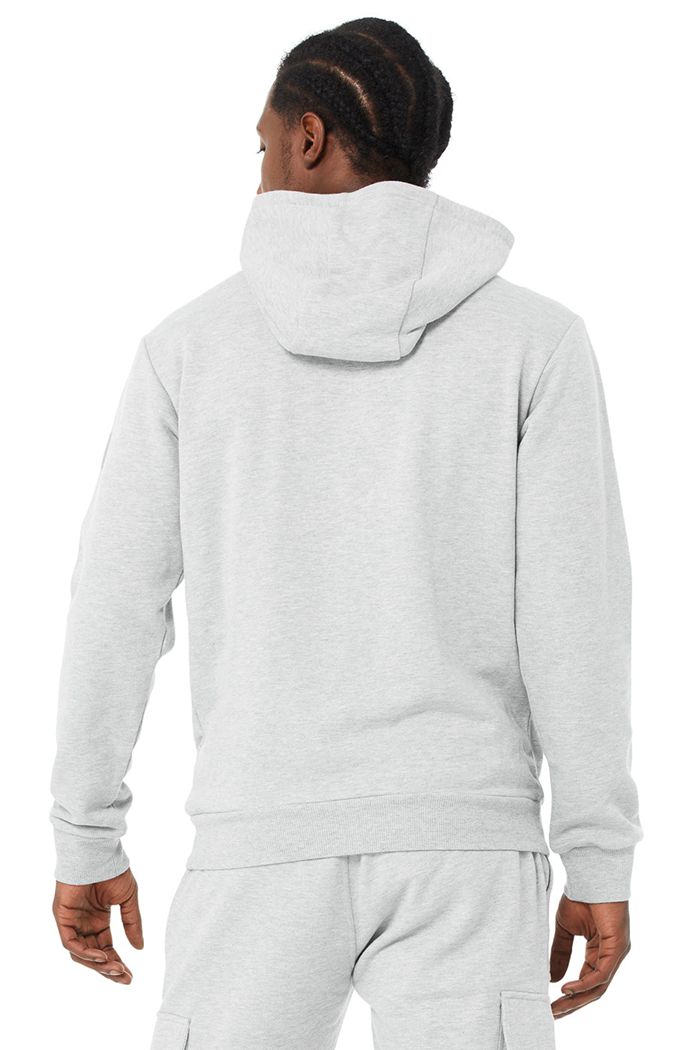 Alo Yoga Highline Hoodie Herr Grå | 8236574-ST