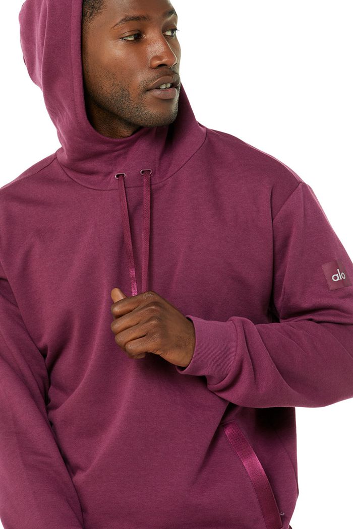 Alo Yoga Highline Hoodie Herr Röda | 5187043-OU