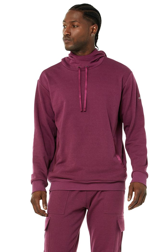 Alo Yoga Highline Hoodie Herr Röda | 5187043-OU