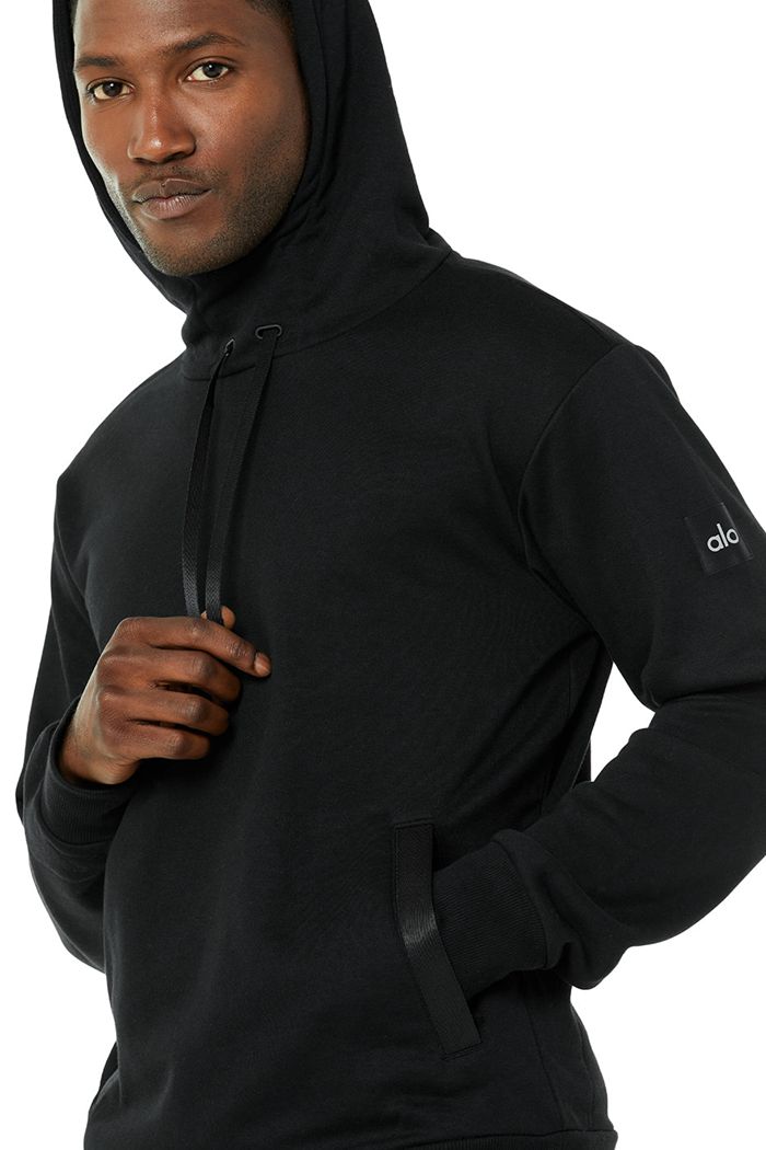 Alo Yoga Highline Hoodie Herr Svarta | 0614597-QE