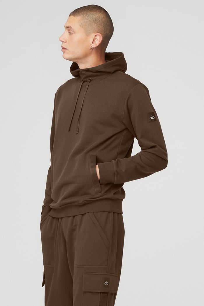 Alo Yoga Highline Hoodie Herr Svarta | 1038497-ND