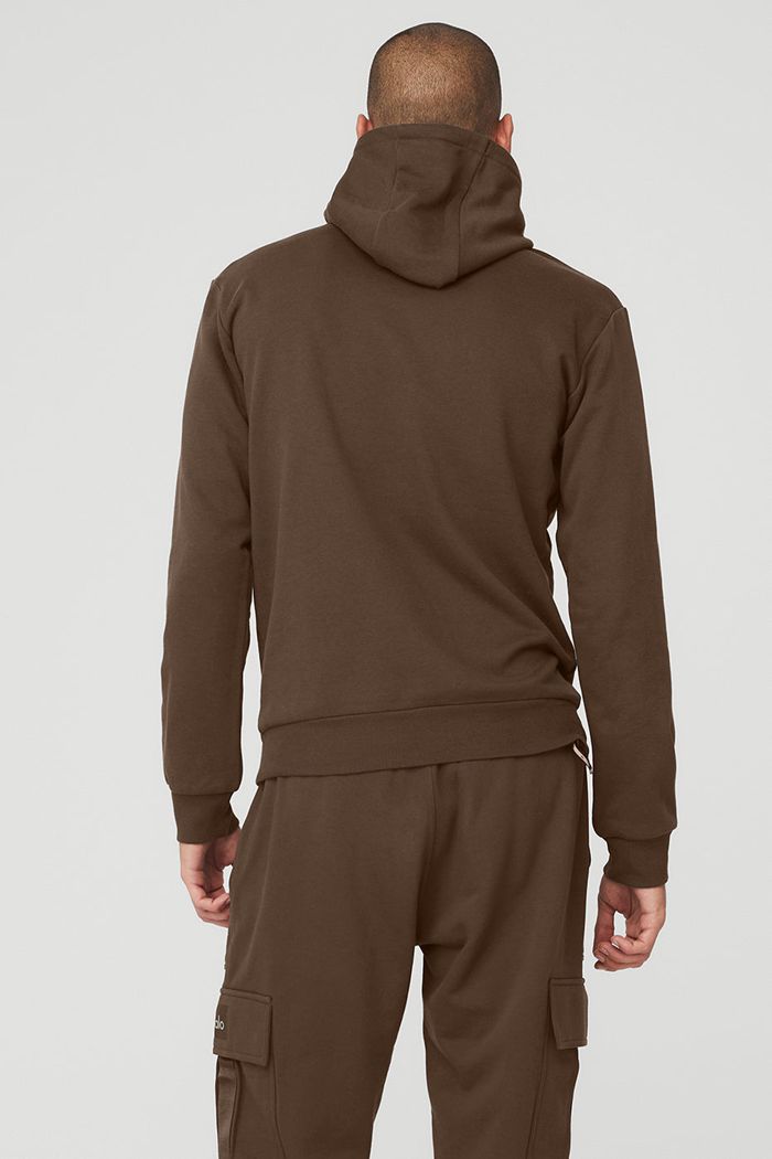 Alo Yoga Highline Hoodie Herr Svarta | 1038497-ND