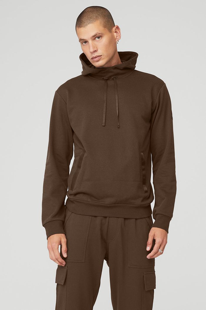 Alo Yoga Highline Hoodie Herr Svarta | 1038497-ND