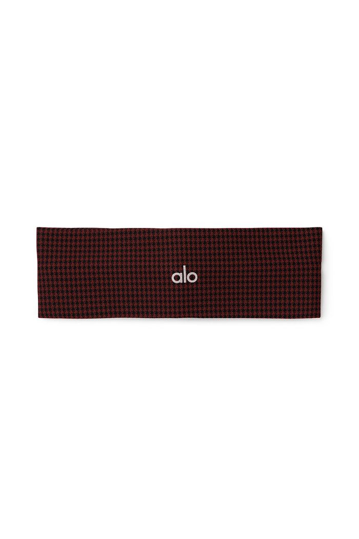 Alo Yoga Houndstooth Pannband Dam Svarta | 7968521-WN