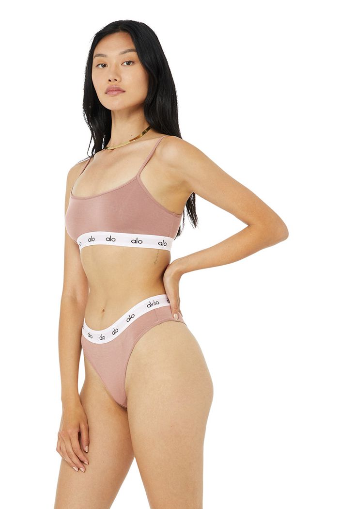 Alo Yoga Icon Cami BH Dam Mörkröda | 7413680-MA