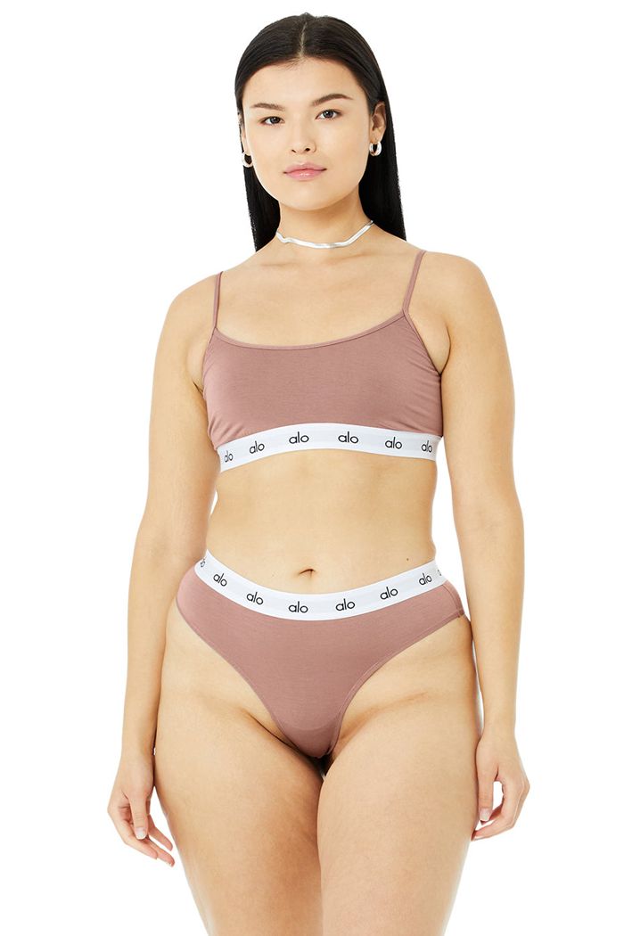 Alo Yoga Icon Cami BH Dam Mörkröda | 7413680-MA