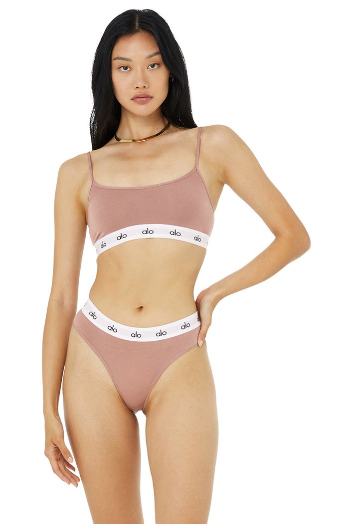 Alo Yoga Icon Cami BH Dam Mörkröda | 7413680-MA