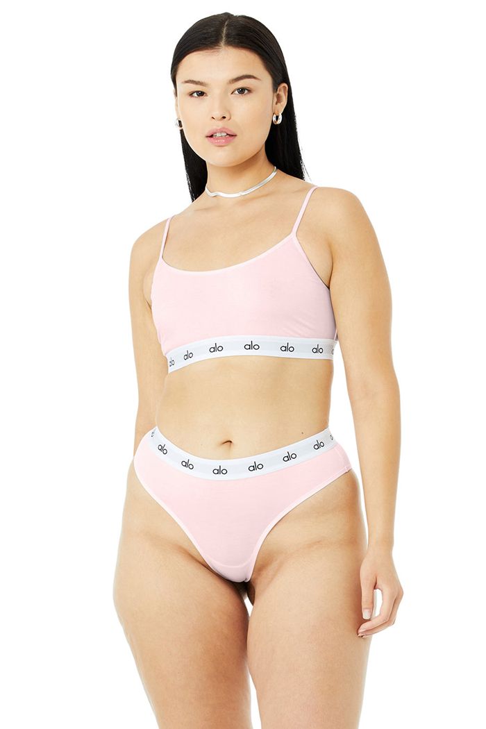 Alo Yoga Icon Cami BH Dam Rosa | 7296534-SB