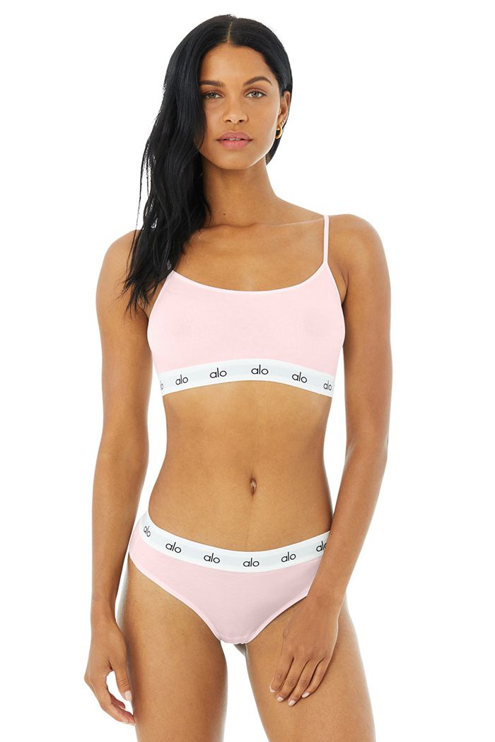 Alo Yoga Icon Cami BH Dam Rosa | 7296534-SB