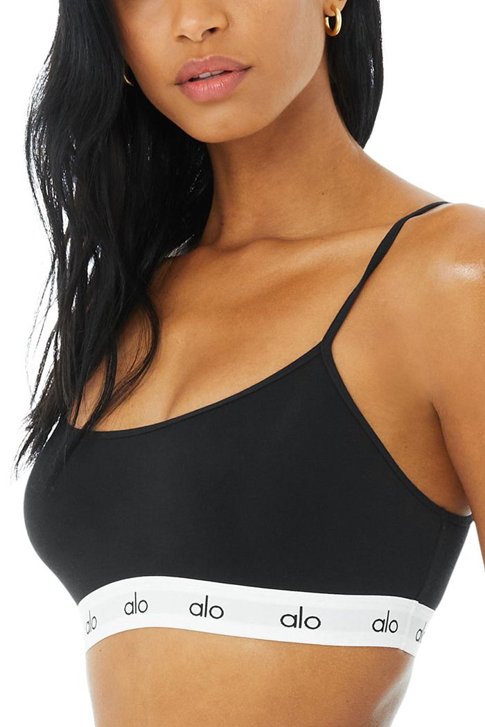 Alo Yoga Icon Cami BH Dam Svarta | 6341085-PF