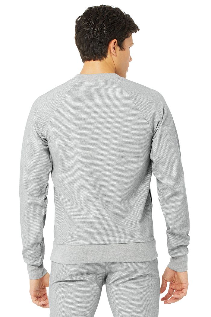 Alo Yoga Impel Sweatshirt Long Sleeve Herr Grå | 2983047-VL