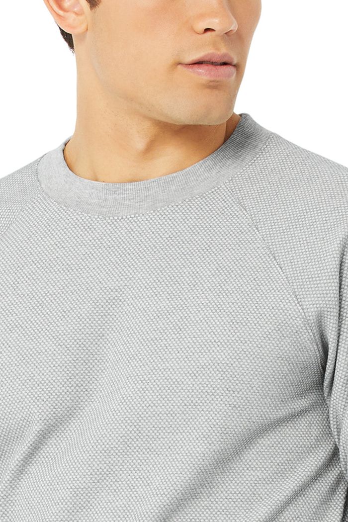 Alo Yoga Impel Sweatshirt Long Sleeve Herr Grå | 2983047-VL