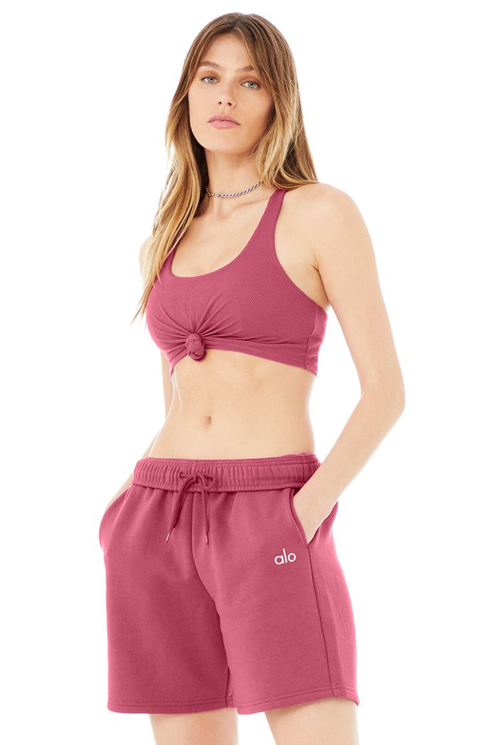 Alo Yoga Knot BH Dam Lila | 0923158-PH