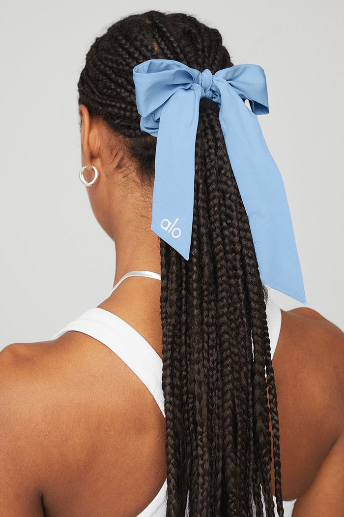 Alo Yoga Love Knots Tie Scrunchie Dam Blå | 0587931-HI