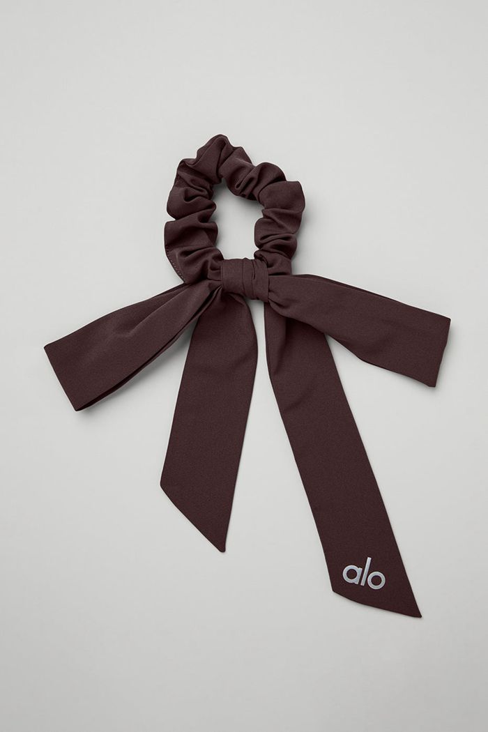 Alo Yoga Love Knots Tie Scrunchie Dam Svarta | 5892437-XZ