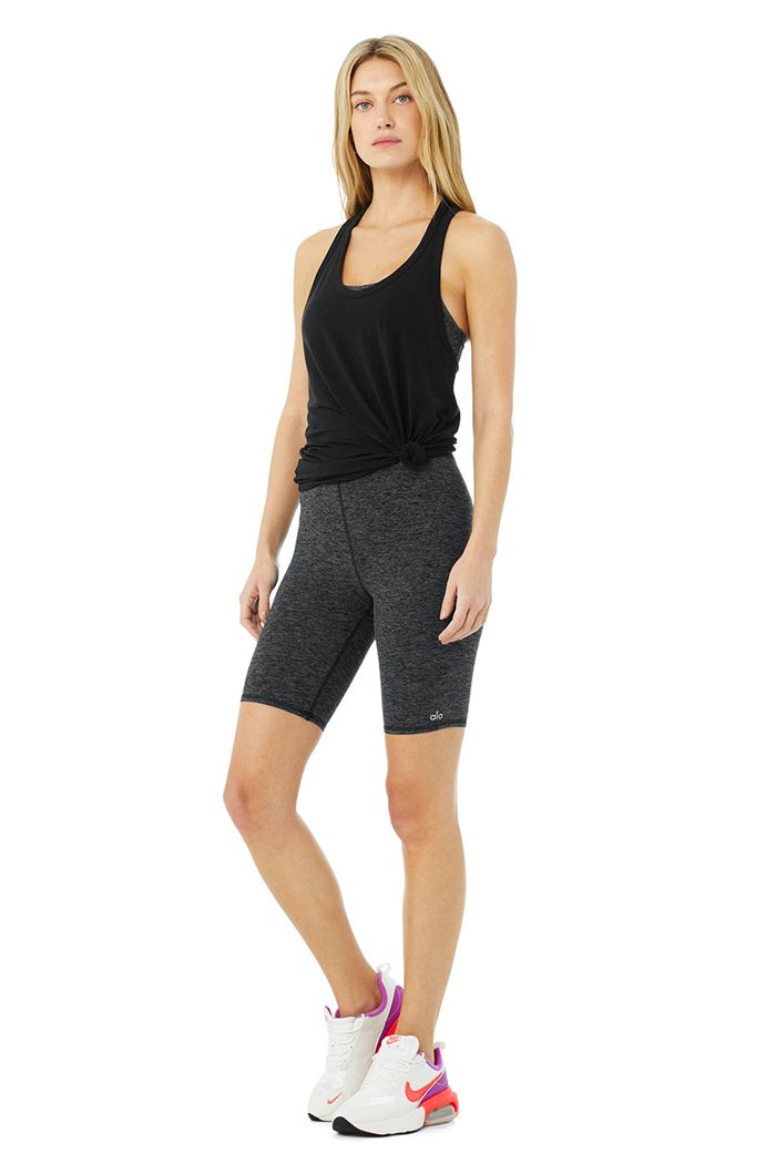 Alo Yoga Motion Tank Tops Dam Svarta | 1584067-LE