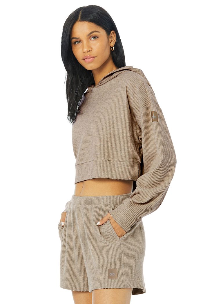 Alo Yoga Muse Hoodie Dam Bruna | 9531628-ZR