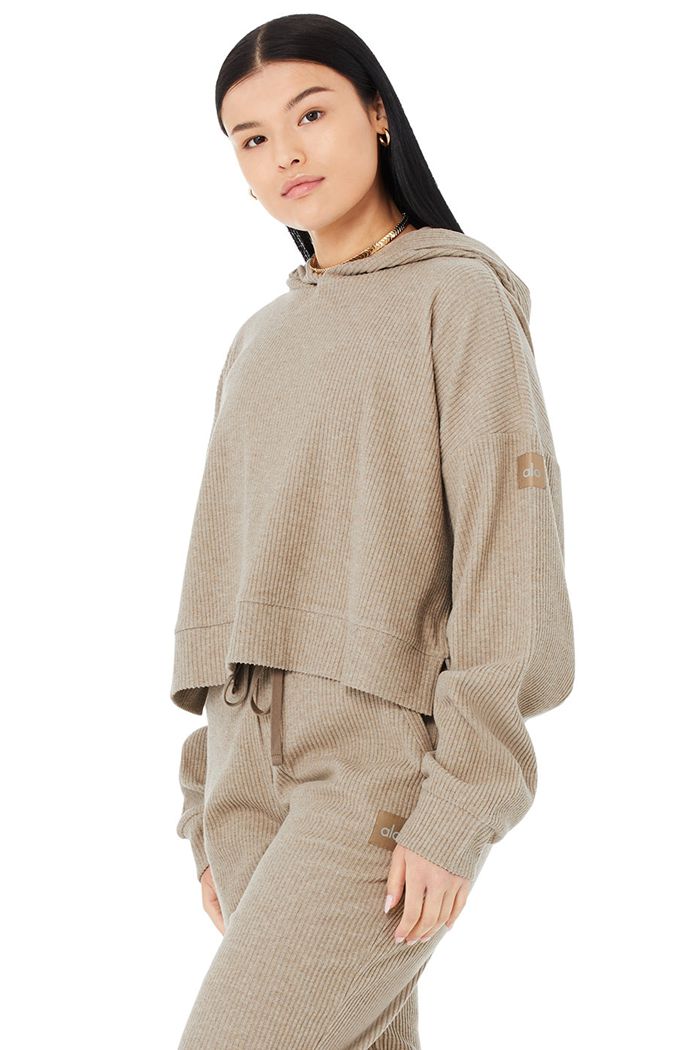 Alo Yoga Muse Hoodie Dam Bruna | 9531628-ZR